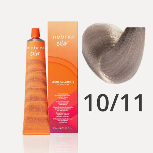 Изображение товара Крем - краска для волос профессиональная Inebrya Color Professional 10/11 Светлый блонд Насыщенный пепельный 100 мл