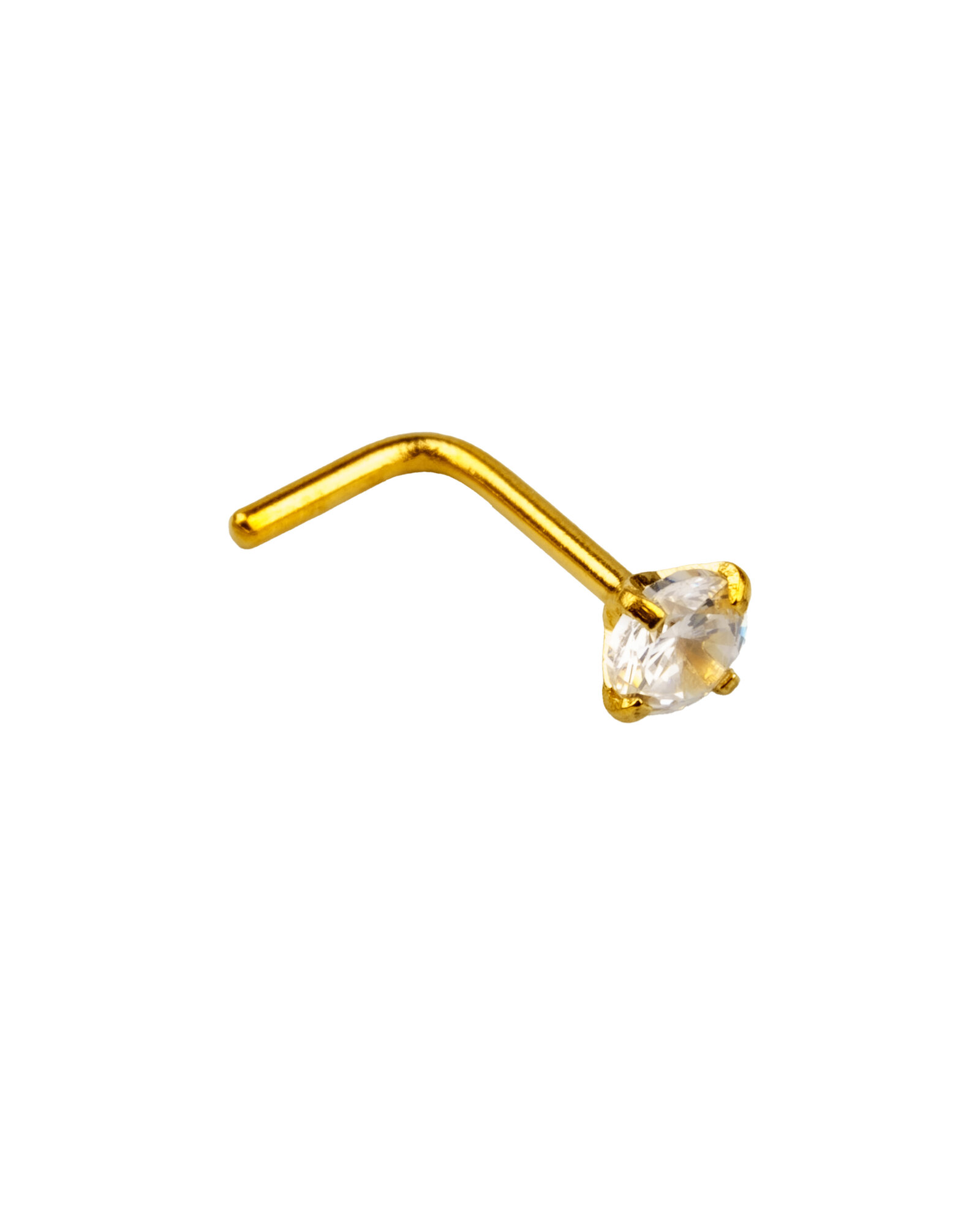 Пирсинг в нос Visla Jewelry, длина стержня 6 мм, красный — фото 1