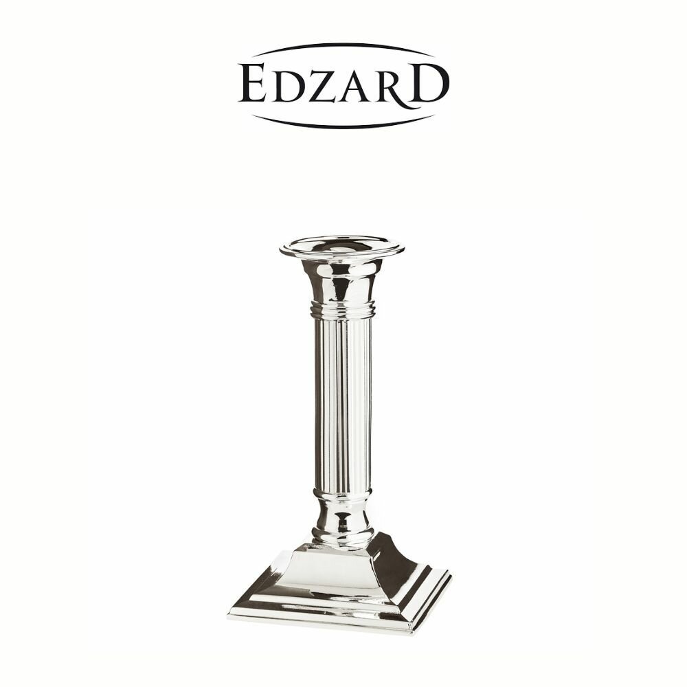 Подсвечник Lincoln 15 см Edzard посеребрённый и устойчивый к потемнению