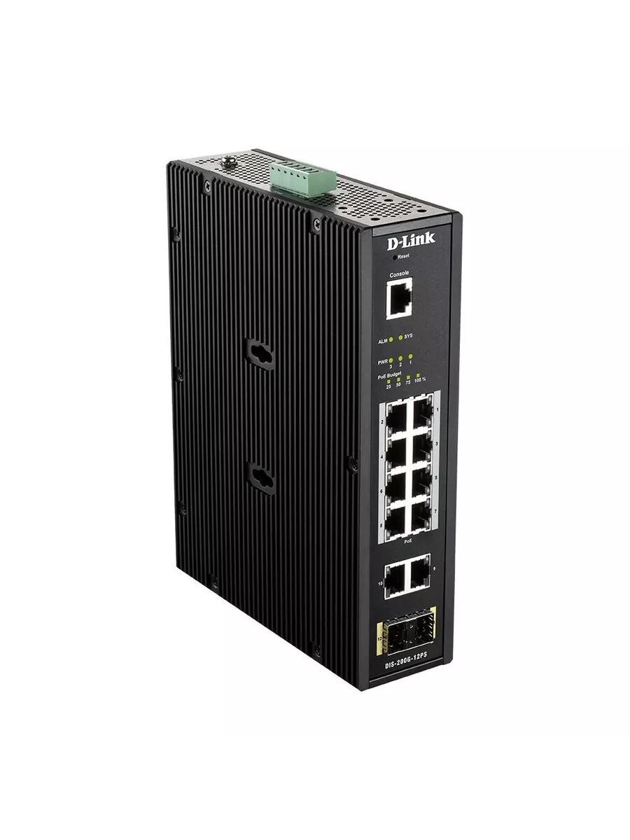 Коммутатор D-Link DIS-200G-12S/A1A 10x1Гбит/с 2SFP управляемый