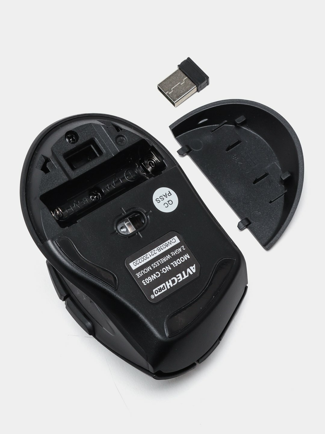 Беспроводная клавиатура и мышь для компьютера, ноутбука, usb, AVTECH PRO CW603 Black — фото 1