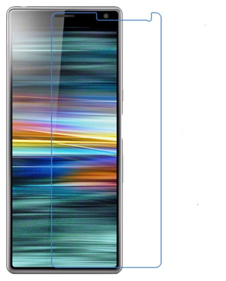 Защитная пленка MyPads (только на плоскую поверхность экрана НЕ закругленная) для телефона Sony Xperia 10 глянцевая