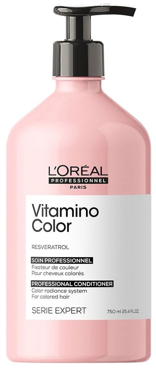 LOreal Professionnel кондиционер для окрашенных волос Serie Expert Vitamino Color Resveratrol, 750 мл