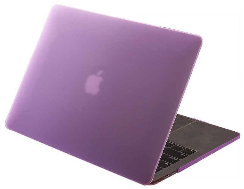 Чехол для MacBook Air 13 2020-2018 A1932, A2179, A2337 M1, пластик, Фиолетовый глянцевый