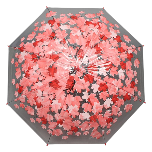 фото Мини-зонт noname, полуавтомат, купол 96 см., 8 спиц, прозрачный, мультиколор, белый
