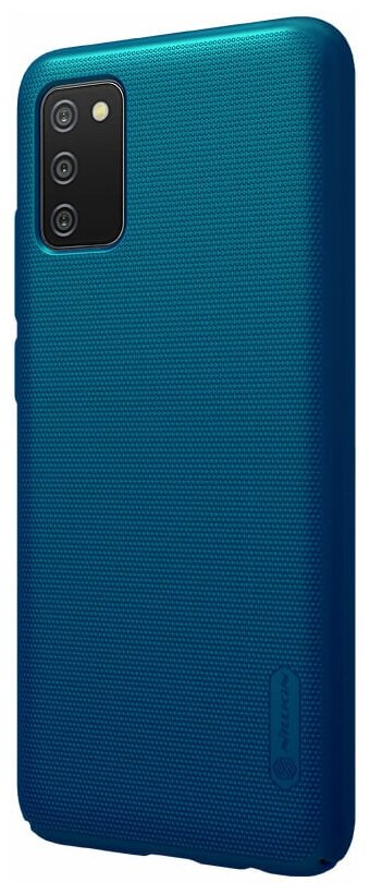Накладка Nillkin Super Frosted Shield для Samsung Galaxy A02S синий