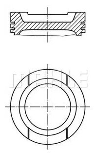 MAHLE 0330101 Поршень в комплекте