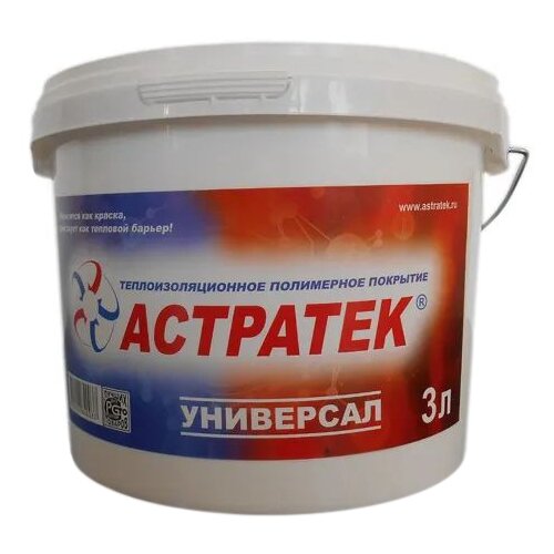 Жидкая теплоизоляция (жидкий утеплитель) Астратек универсал-3 литра