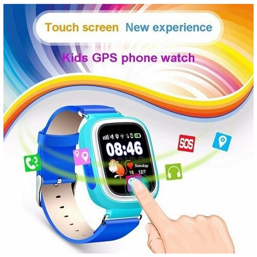фото Smart baby watch детские умные часы smart baby watch с gps q90 (голубой)