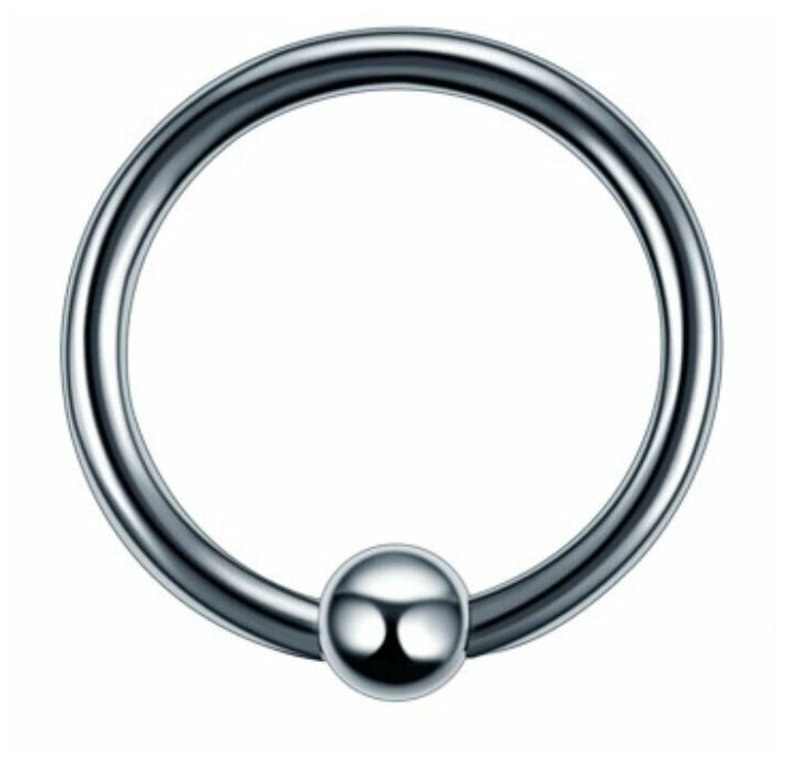 Пирсинг кольцо стальное 12 мм х 10 мм