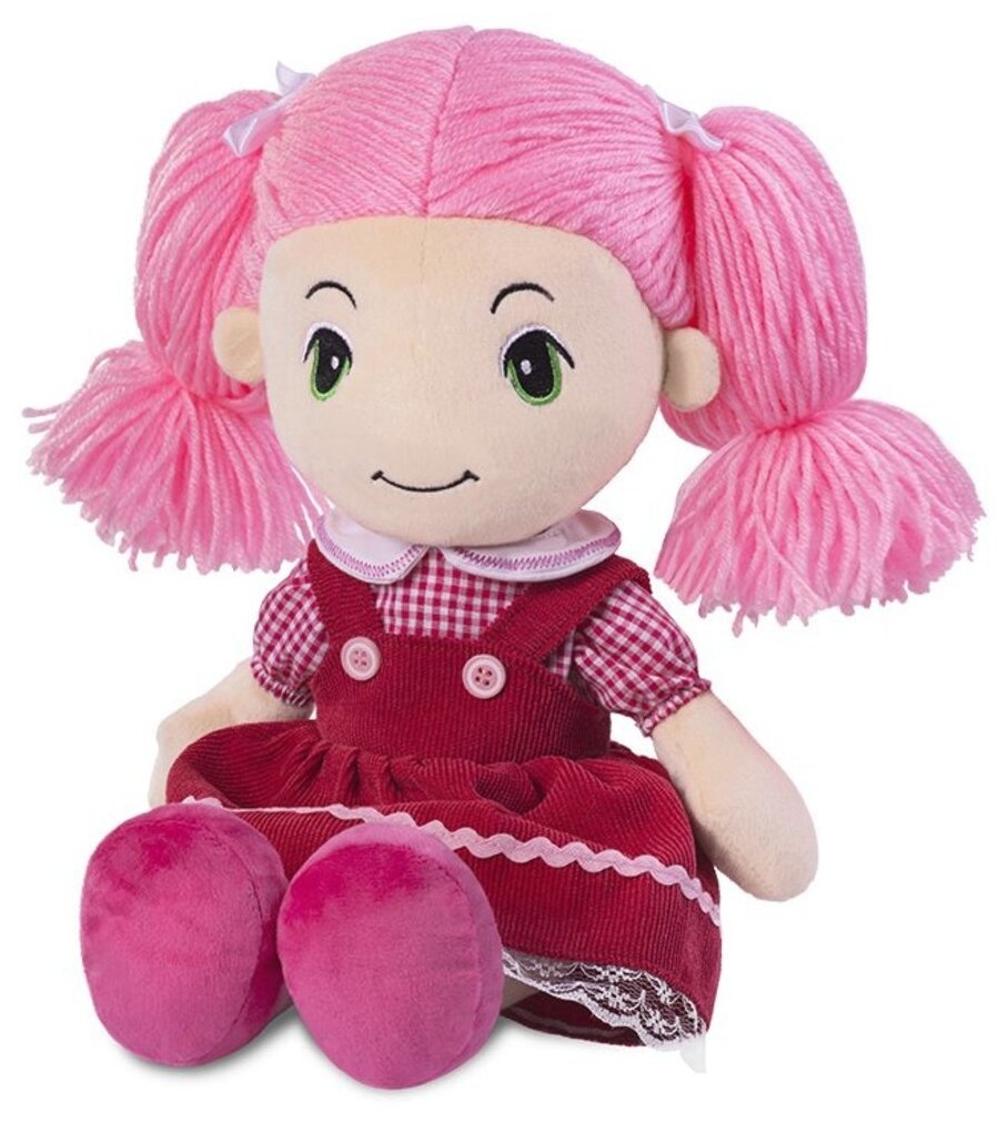 Мягкая игрушка Maxitoys Кукла Стильняшка в розовом платье
