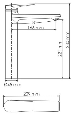 Смеситель для раковины Wasserkraft Wiese 8403H - фото №20