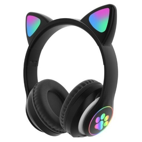 Детские беспроводные наушники с ушами Cat STN28 cat ear беспроводные наушники bluetooth со светящимися кошачьими ушами stn 28 розовые