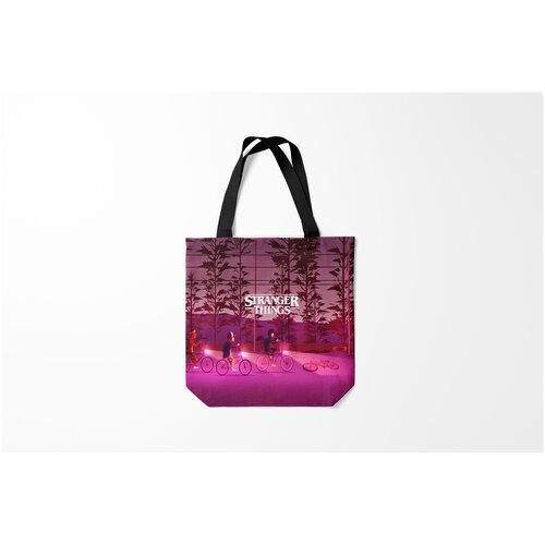 фото Сумка-шоппер / 40х40 см / сериалы / очень странные дела stranger things burnettie