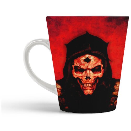 фото Кружка-латте coolpodarok череп с пулей во лбу