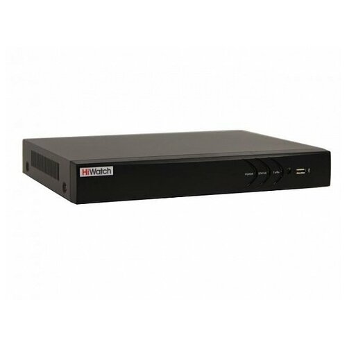 4-х канальный гибридный HD-TVI регистратор c детектором MD2.0 и AoC (аудио по коаксиальному кабелю) HiWatch DS-H204UA(С)