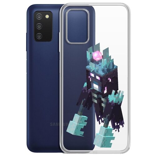 чехол накладка krutoff clear case minecraft несчастный призрак для xiaomi redmi note 11 pro Чехол-накладка Krutoff Clear Case Несчастный Призрак для Samsung Galaxy A03s (A037)