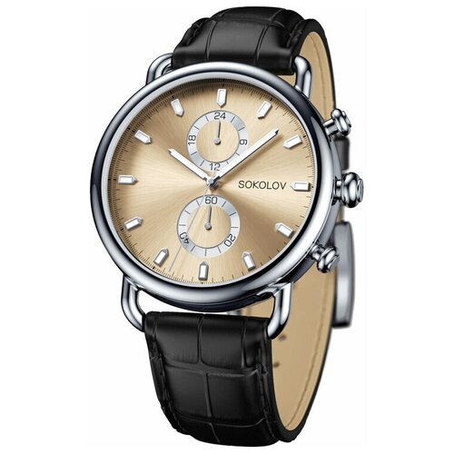 фото Мужские стальные часы sokolov 620.71.00.000.01.01.3