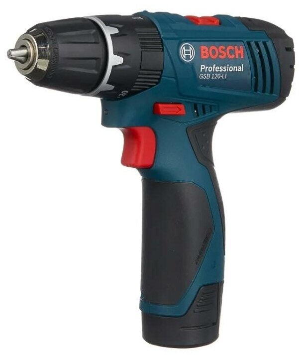 Шуруповерт Bosch GSB 120-LI Professional 06019G8100 (с 2-мя АКБ, кейс)