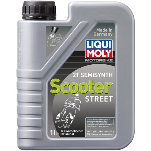 LIQUI MOLY Масло для мототехники LIQUI MOLY STREET SCOOTER полусинтетика 2T 1 л 3983