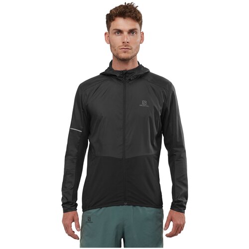 Куртка беговая SALOMON 2022-23 Agile Fz Hoodie M Black (US:M)