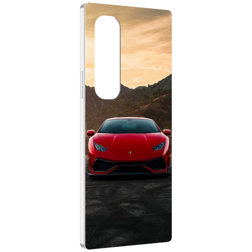 Чехол MyPads lamborghini ламборгини 1 мужской для Samsung Galaxy Z Fold 4 (SM-F936) задняя-панель-накладка-бампер чехол mypads бостон брюингс мужской для samsung galaxy z fold 4 sm f936 задняя панель накладка бампер