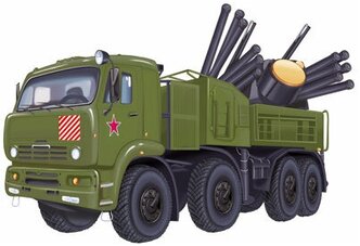 Плакат вырубной А4 "Военная машина Панцирь"