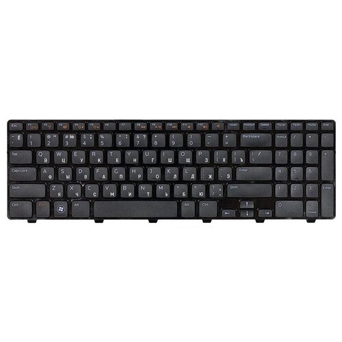 Клавиатура для ноутбука Dell Inspiron N5110 M5110 M511R Series Г-образный Enter Черная с черной рамкой PN NSK-DY0SW 920₽