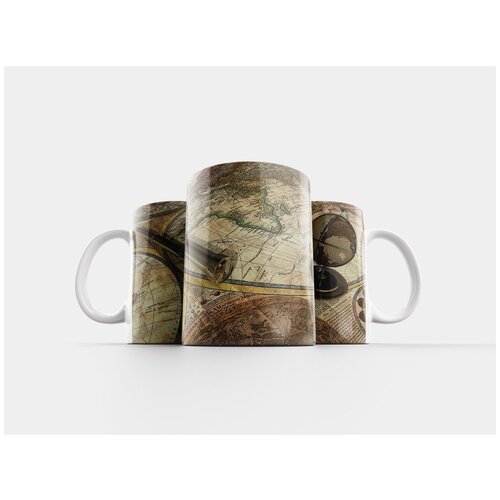 фото Кружка "карта мира, карта, бумага" 320 мл lotsprints
