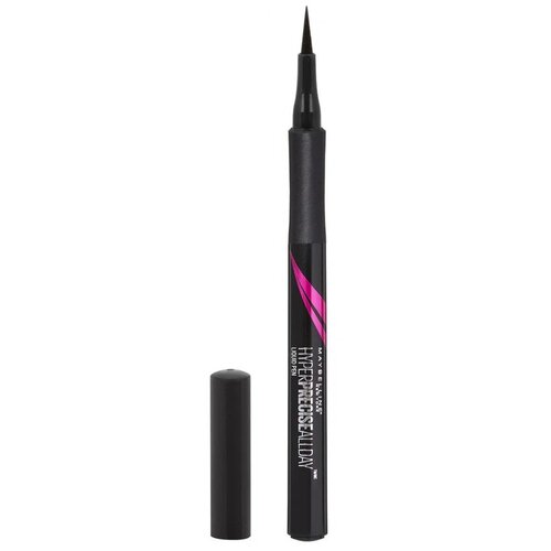 Maybelline New York Лайнер для глаз Hyper Precise, оттенок черный контурные карандаши и подводка maybelline new york подводка для глаз master precise curvy