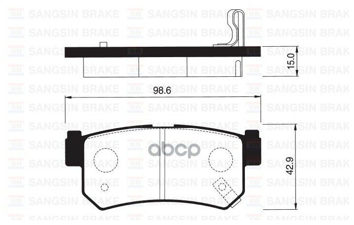 Колодки Торм. Зад. Sangsin brake арт. SP1151