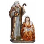 Рождественская статуэтка святое семейство, полистоун, 12.5х9х20 см, Edelman - изображение