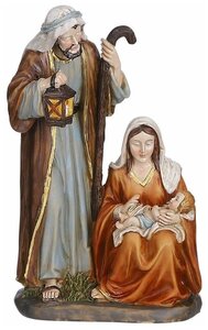 Фото Рождественская статуэтка святое семейство, полистоун, 12.5х9х20 см, Edelman 1087207