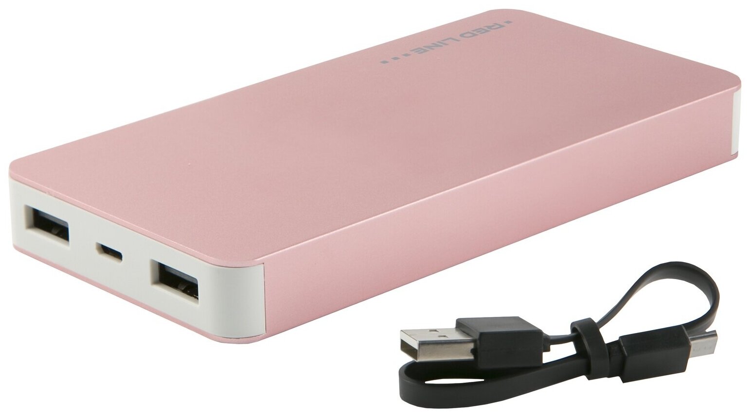 Аккумулятор внешний универсальный Red Line УТ000015979 8000 mAh, розовый - фото №2