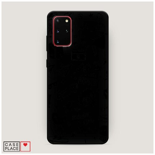 фото Чехол силиконовый матовый samsung galaxy s20 plus lrawning club case place