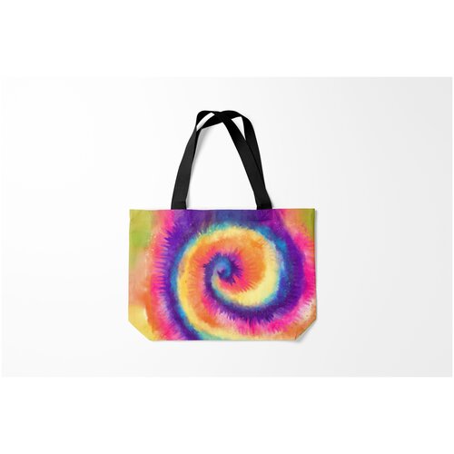 фото Сумка-шоппер / 46х35 см / тренды / tie dye multicolor burnettie