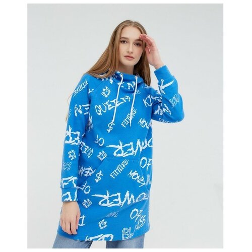 фото Худи женское, цвет электрик, размер 50 трикотажница