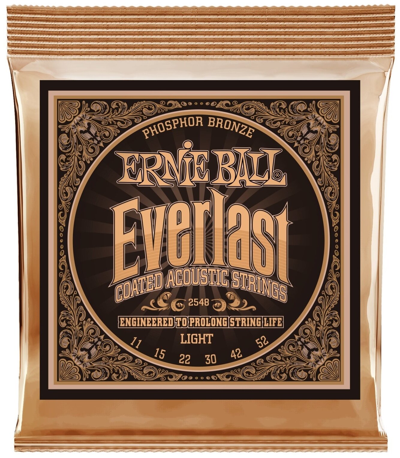 ERNIE BALL 2548 Everlast Coated Phosphor Bronze Light 11-52 Струны для акустической гитары