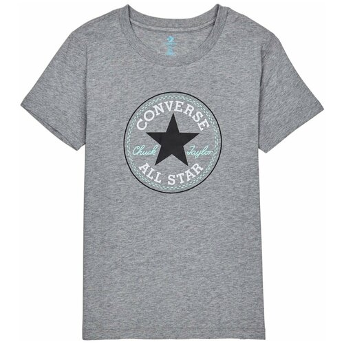 Футболка женская Converse Chuck Patch Nova Tee 10017759035 серая (XS)