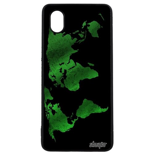 фото Яркий чехол для телефона // galaxy a01 // "карта мира" материк атлас, utaupia, белый