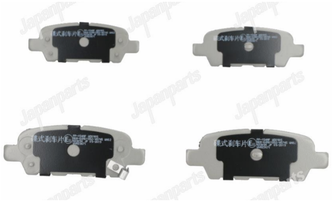 Дисковые тормозные колодки задние Japanparts PP-154AF для Nissan, Infiniti, Suzuki (4 шт.)