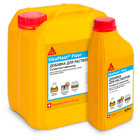 фото SIKA SIKAPLAST FLOOR добавка суперпластификатор для бетона и стяжек (1л)