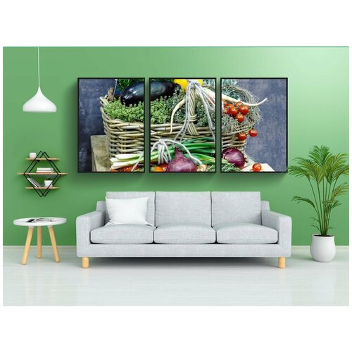фото Набор модулных постеров для интерьера "овощи, биография, фрукты" 60x90 см. в тубусе, без рамки lotsprints