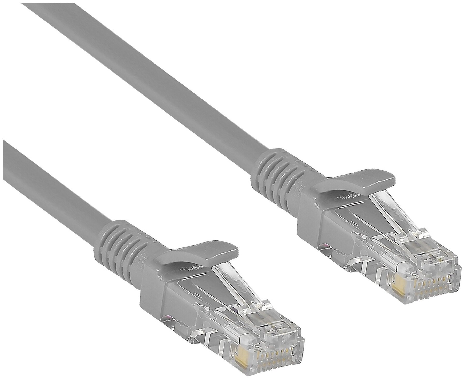 Патч-корд ExeGate UTP-RJ45-RJ45-C6-CU-2M-GY, UTP, cat.6, 2м, медь, серыйEX282005RUS