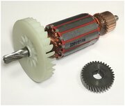 Ротор (якорь) для Интерскол ДП-165/1200 с зубчатым колесом