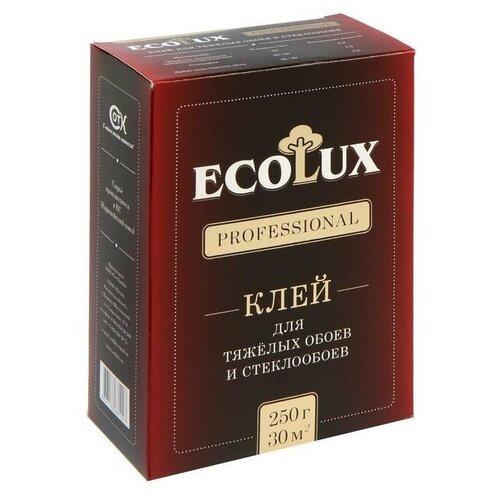 Клей обойный ECOLUX Professional, стеклообои, 250 г клей обойный ecolux professional стеклообои 250 г в наборе 1шт