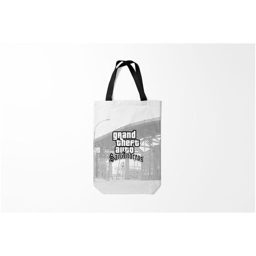 фото Сумка-шоппер / 31х42 см / геймерам / gta sanandreas burnettie