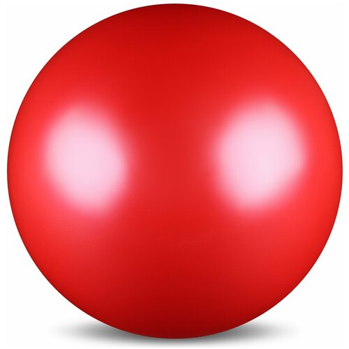 фото Мяч для художественной гимнастики силикон металлик 300 г ab2803 красный 15 см indigo