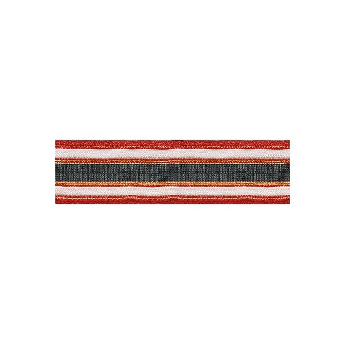 Лента органза с рисунком с проволокой по краю SAFISA, 30 мм, 15 м лента с рисунком шотландка с проволокой по краю 25 мм 15 м цвет 32