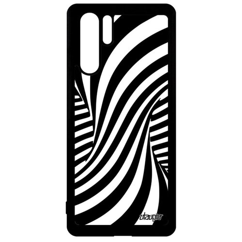 фото Красивый чехол на телефон // huawei p30 pro // "иллюзия торнадо" волна вихрь, utaupia, черный